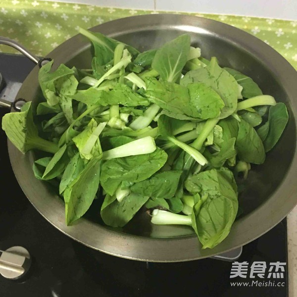 香菇炒青菜的做法