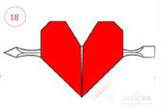 一箭穿心折纸方法