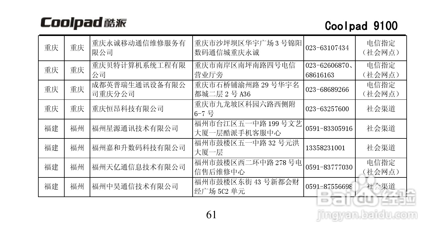 酷派Coolpad 9100手机使用说明书:[8]