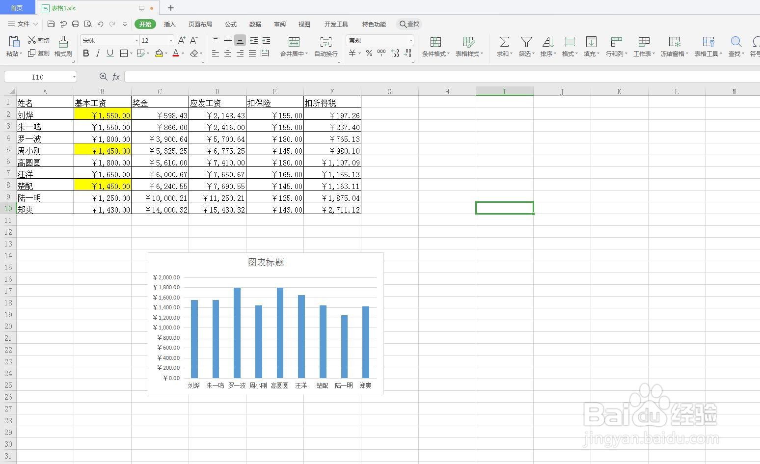 在Excel中怎么删除图表