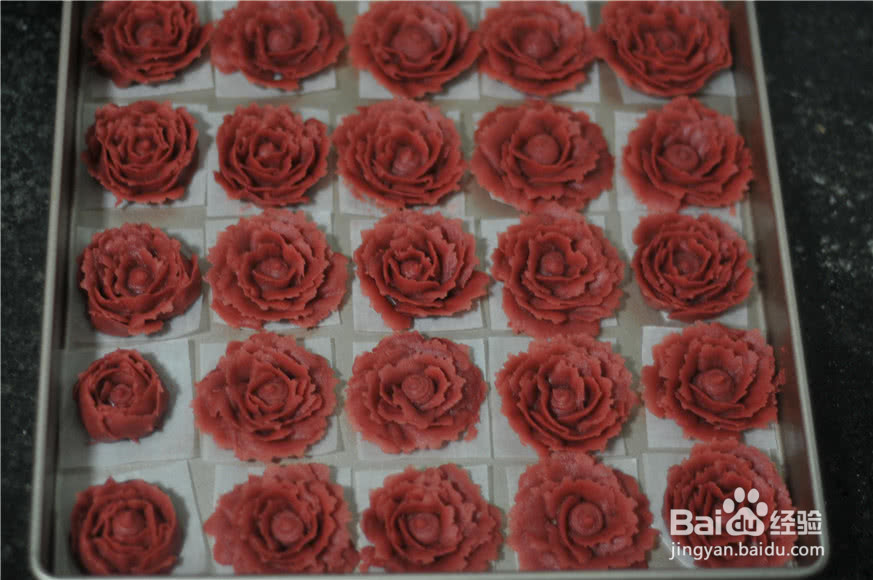 玫瑰花杏仁曲奇饼的做法