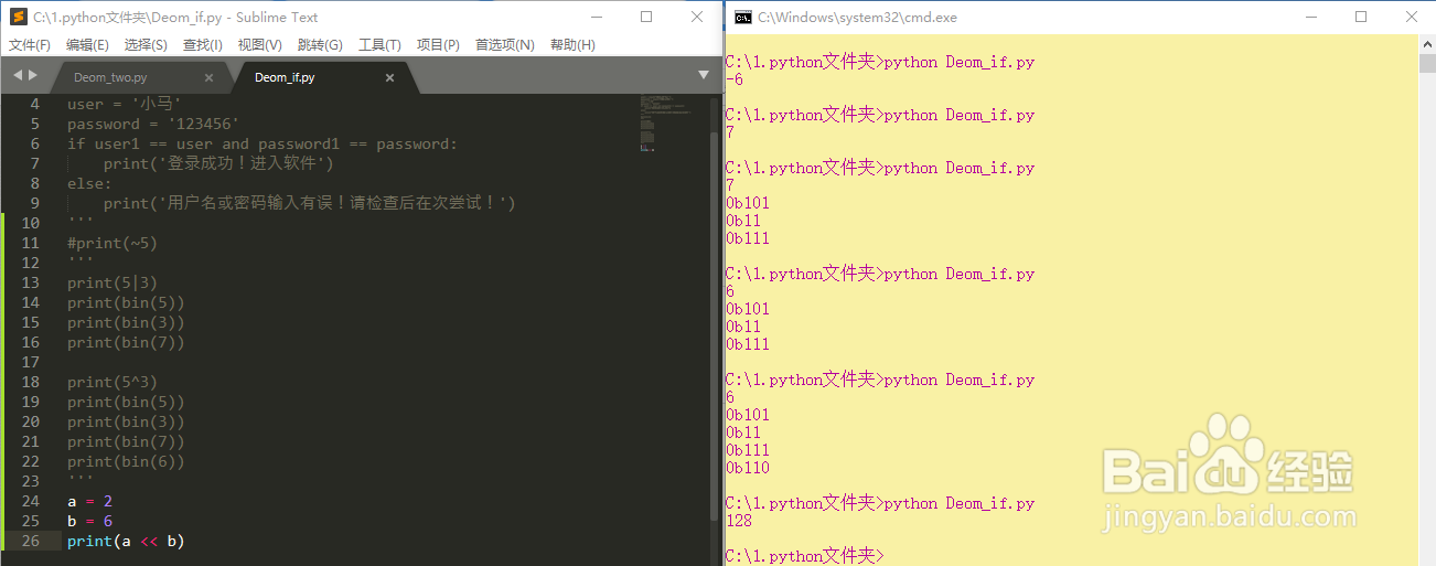 python中的位运算相关案例