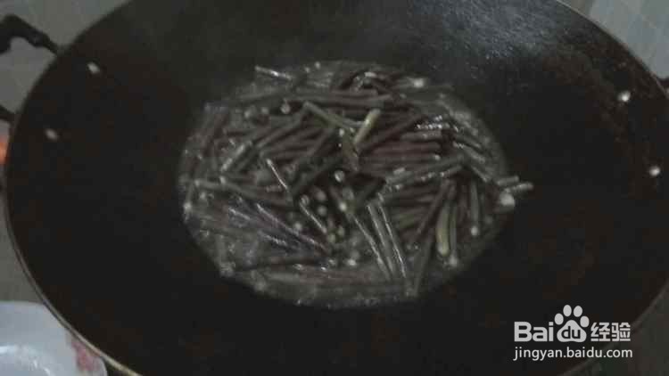 炒红豆角的做法