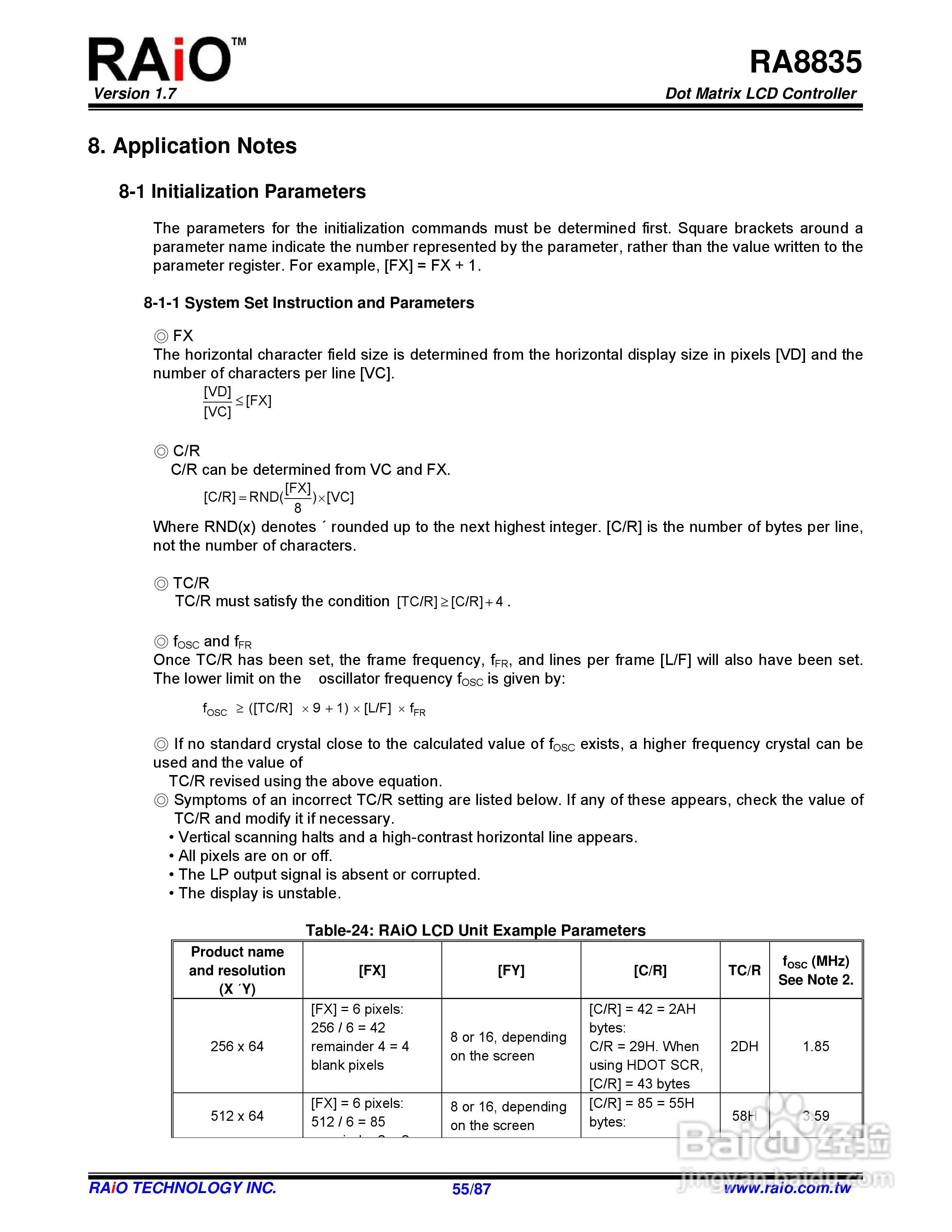 迪特福科技RA8835点阵图形式控制器使用手册:[6]