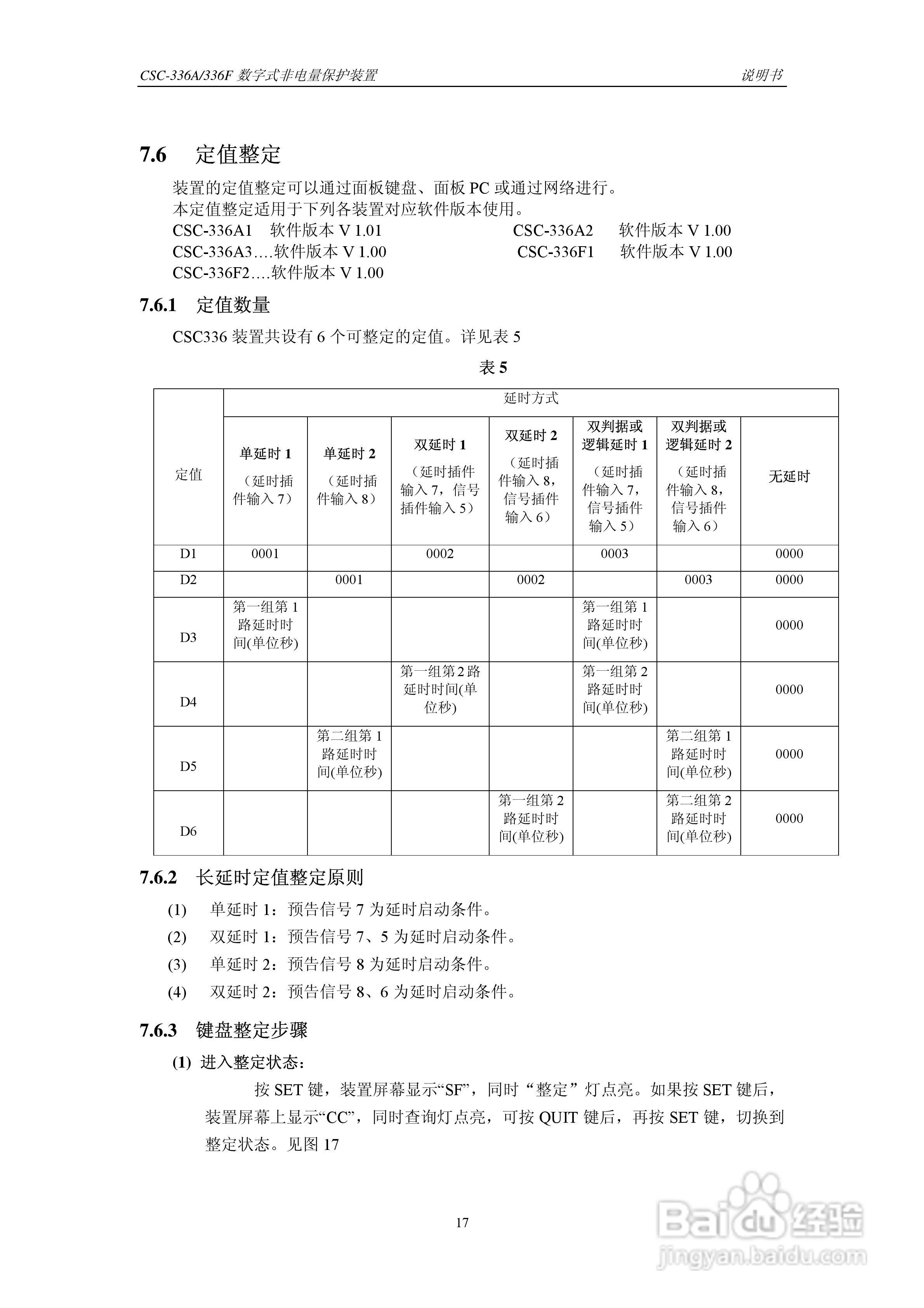 CSC-336A(F)数字式非电量保护装置说明书:[3]