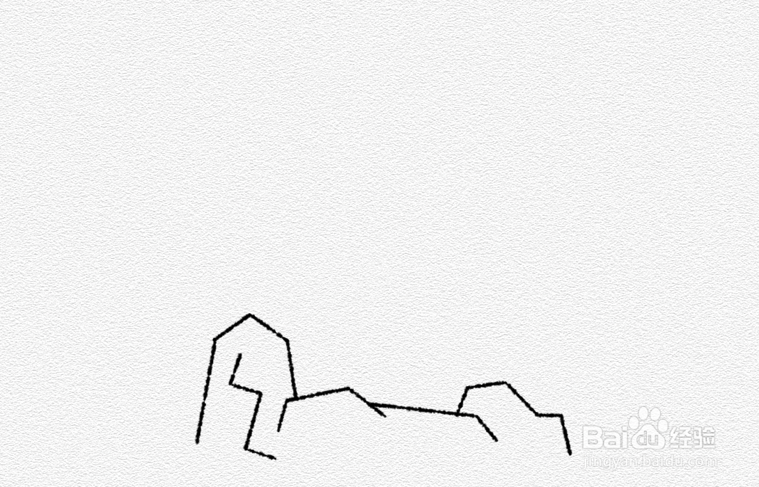 松柏树简笔画