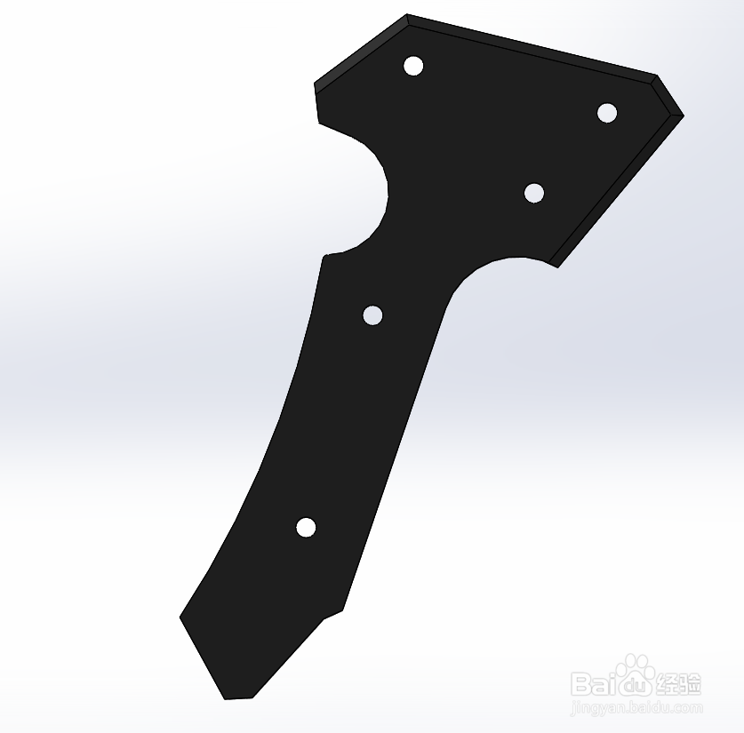 SolidWorks如何画游戏手斧