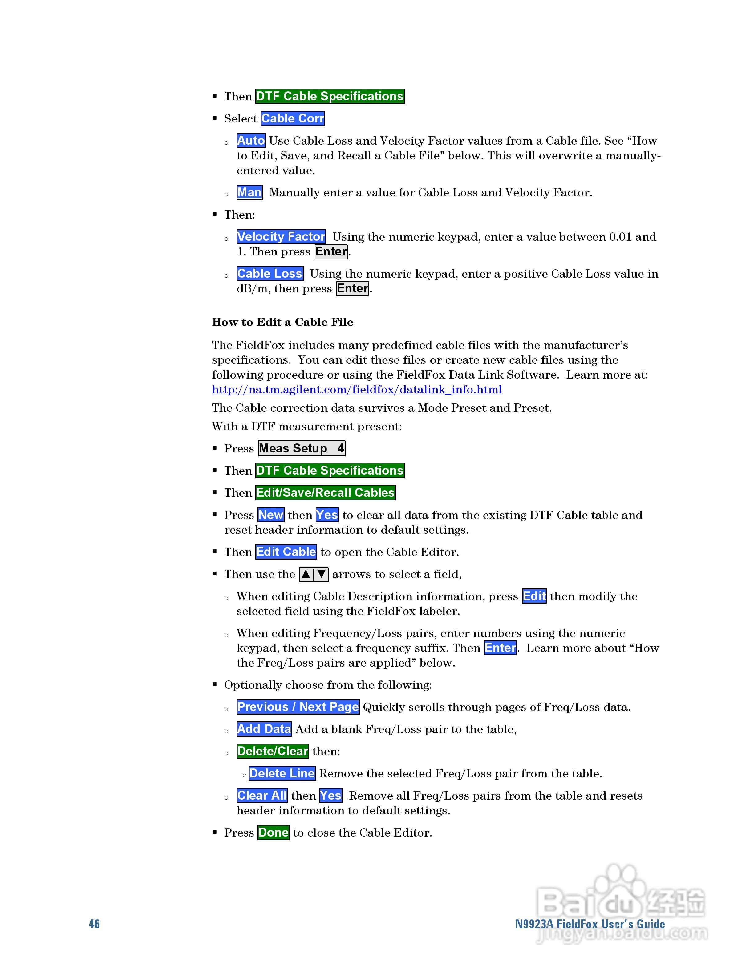N9923A型Fieldfox手持式RF向量网路分析仪操作手册:[5]