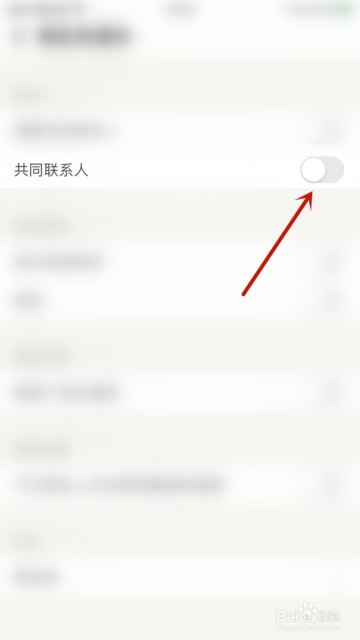 如何开启觅语共同联系人