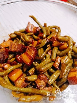 红烧肉炖豆角