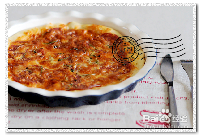 碎碎念--超简单的萨拉米肠薄脆pizza