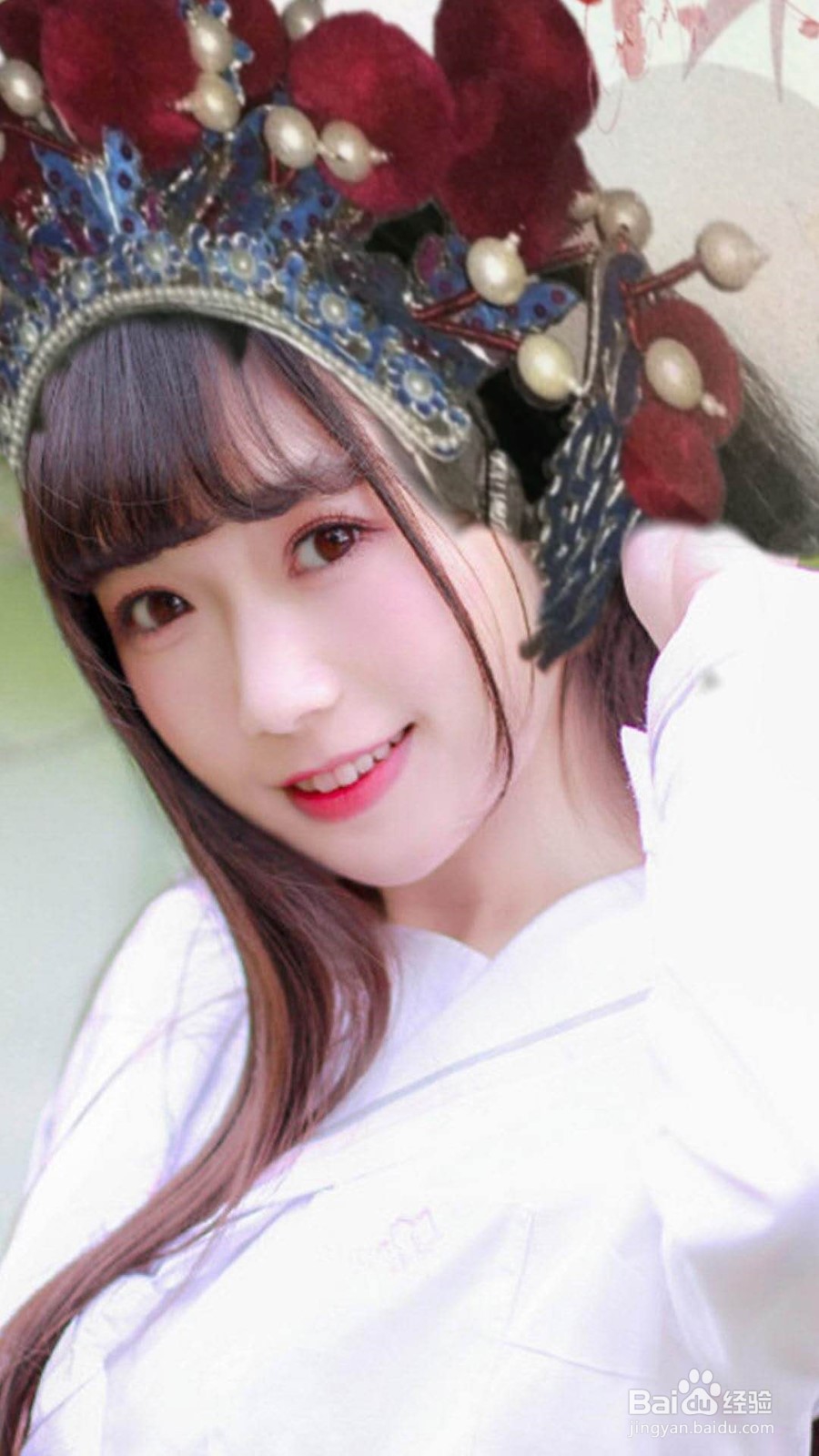 美图“戏台佳人图片”怎么制作？