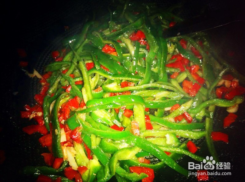爆炒辣椒茄丝