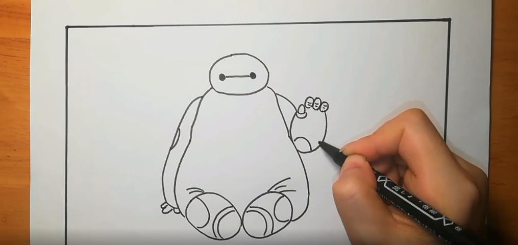 如何画大白简笔画