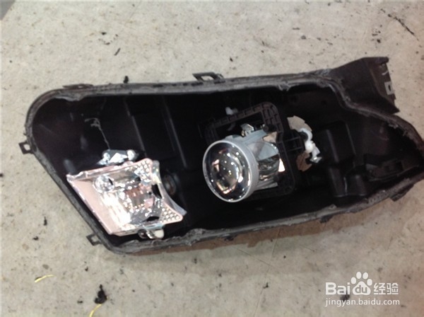 前沿车改福特锐界大灯升级海拉五双光透镜氙气灯