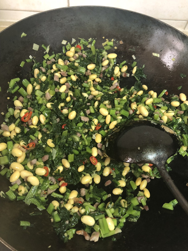 辣炒雪里蕻黄豆