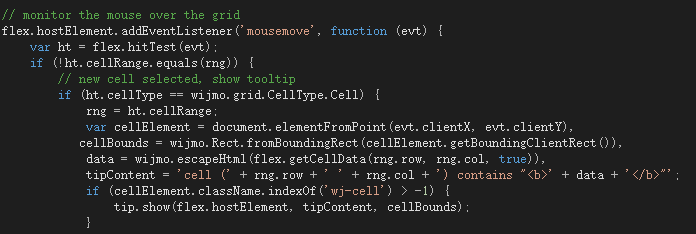 Wijmo5 FlexGrid教程(18)- 添加ToolTip提示