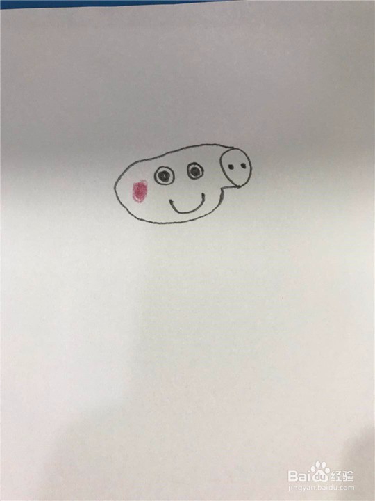 小猪佩奇的简笔画画法