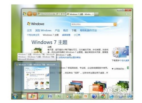 如何使IE9固定Win7主题页面到任务栏