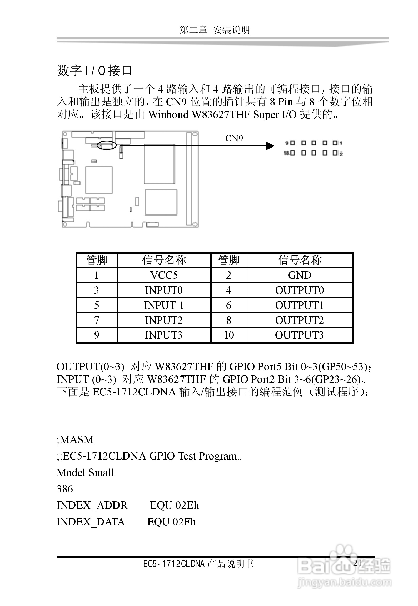 研祥EC5-1712CLDNA工业级CPU板卡说明书:[3]