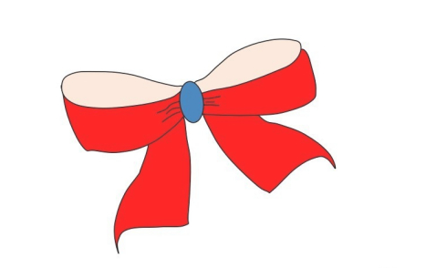 蝴蝶结怎么画