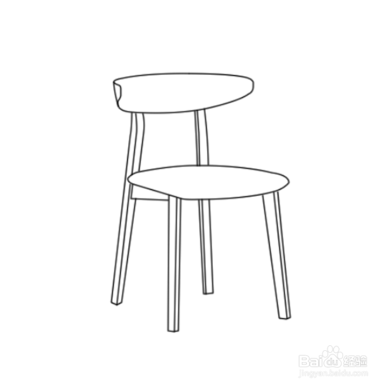 如何画休闲椅子简笔画