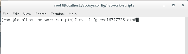 centos7修改网卡名字