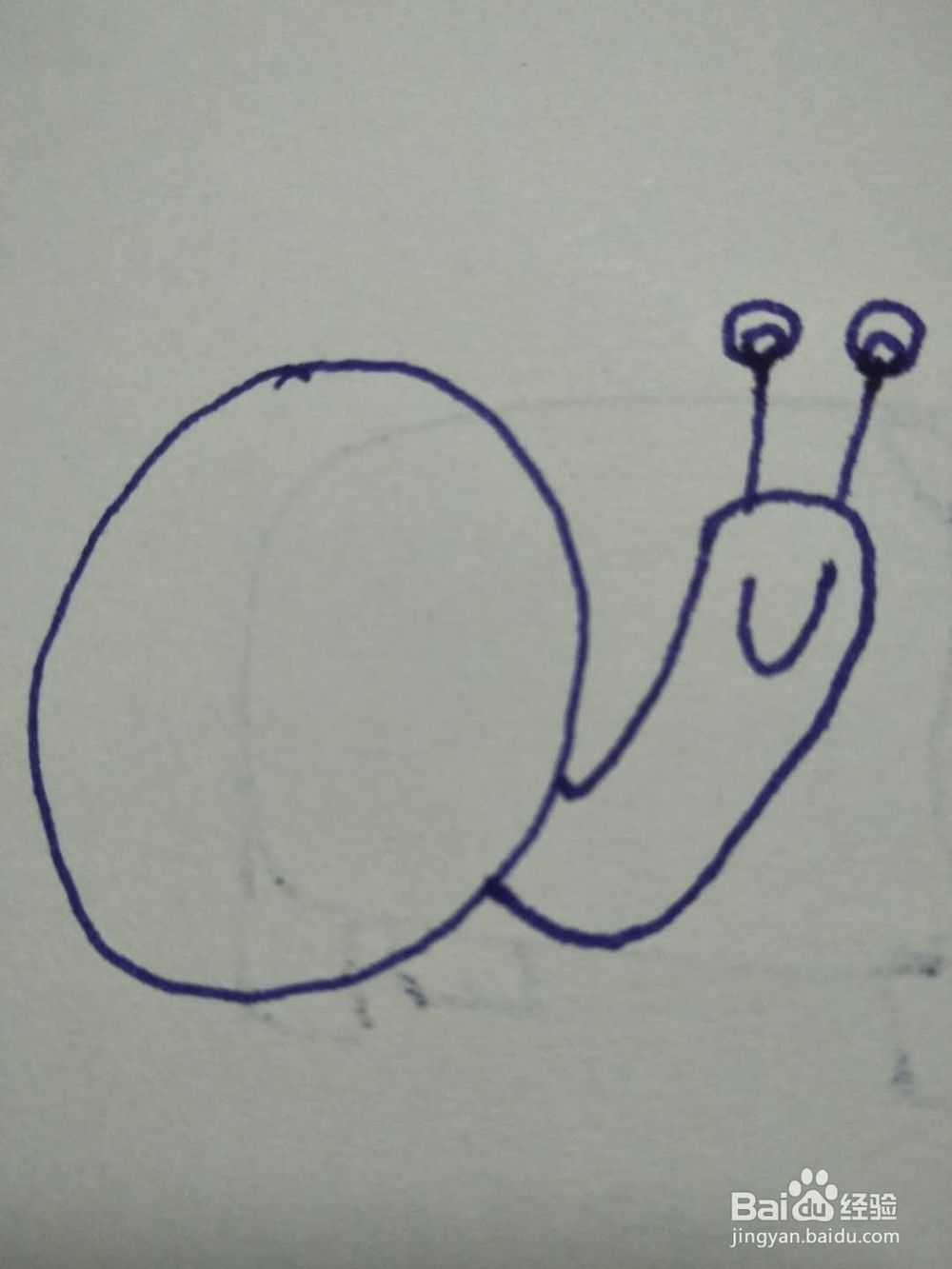 简笔画之蜗牛