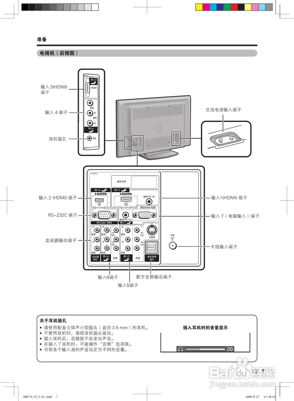 夏普LCD-60Z770A液晶彩电使用说明书:[1]