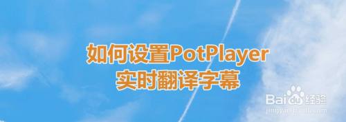 如何設置potplayer實時翻譯字幕