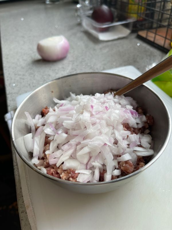 羊肉洋葱烫面蒸饺