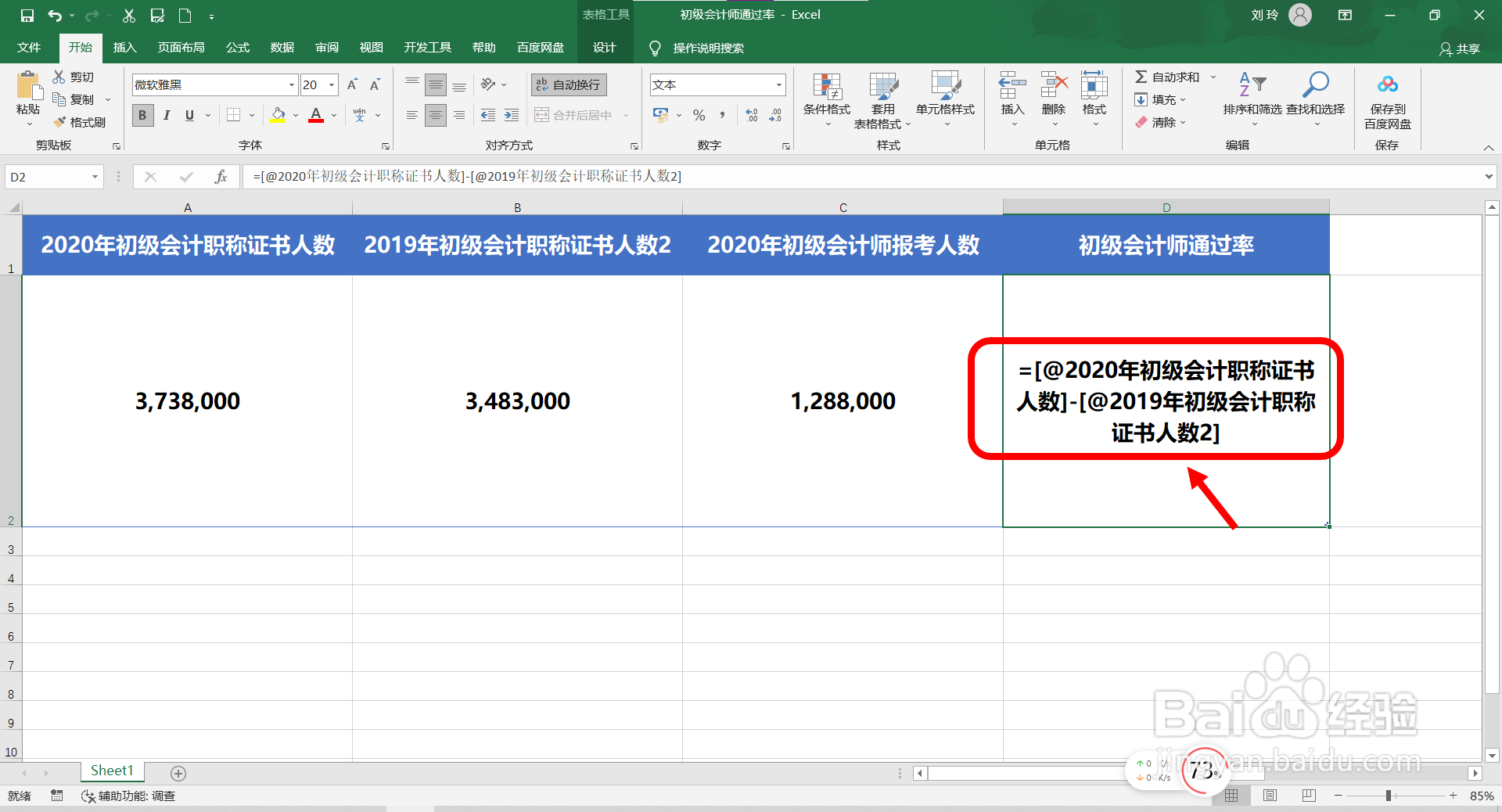 初级会计师通过率怎么计算