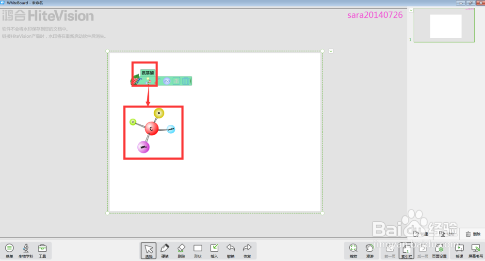 怎样在白板中进行生物课的氨基酸教学？