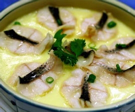 鱼片蒸水蛋的制作