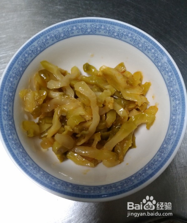榨菜肉丝面的做法