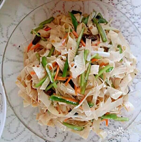 营养美味的凉拌油豆皮