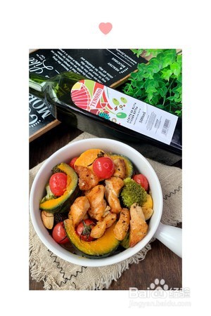 时蔬烤鸡胸肉的做法