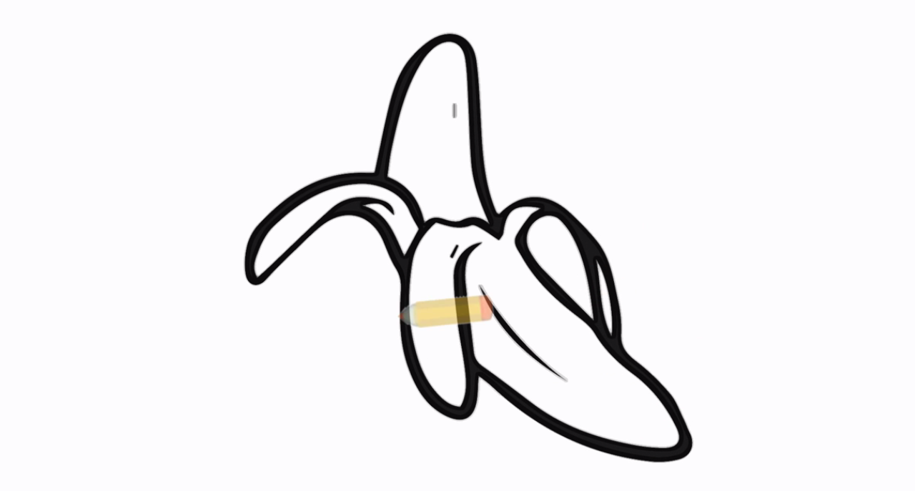 怎样画水果香蕉