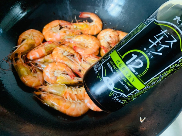轻盐更健康酱油虾
