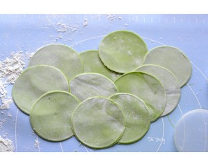 翡翠玫瑰花饺的做法