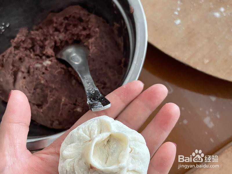 超好吃核桃豆沙包的做法