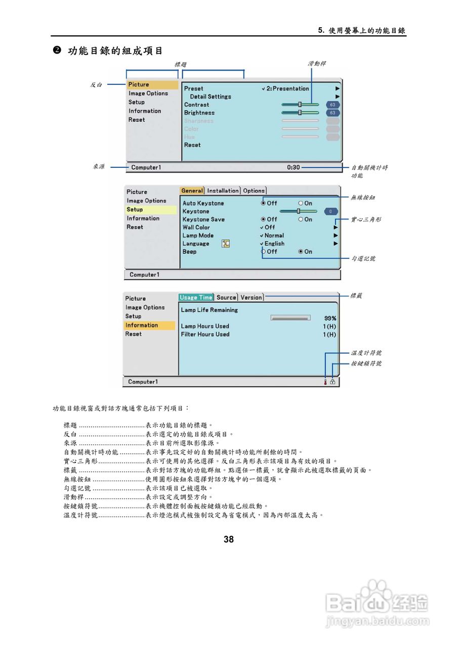 NEC VT695型投影机用户手册.:[5]
