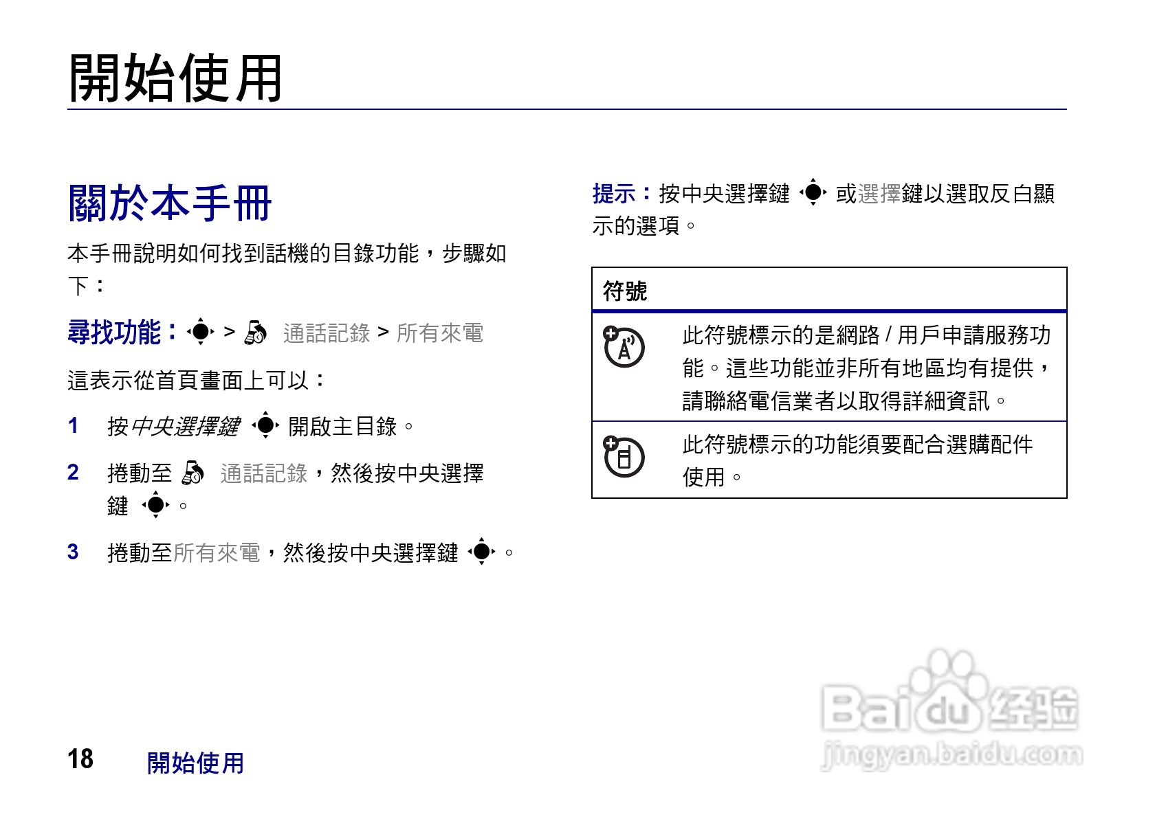 摩托罗拉ZN200手机使用说明书:[2]