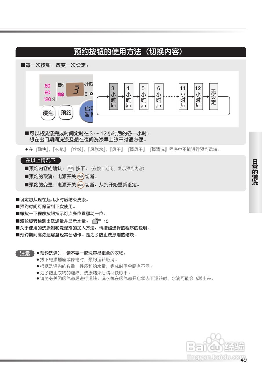 日立XQB80-FX冼衣机使用说明书:[5]