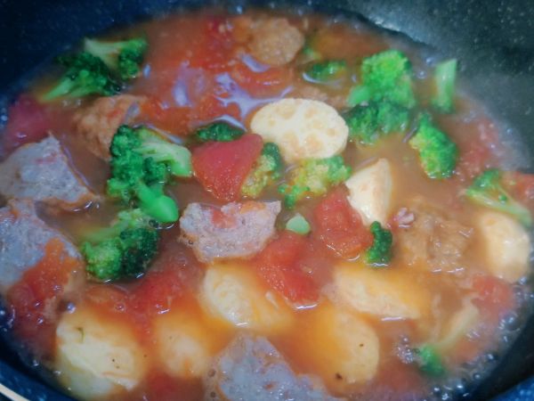 玉子豆腐肉丸酸汤