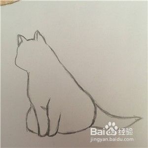 怎么画一只不均匀灰度颜色的小猫？