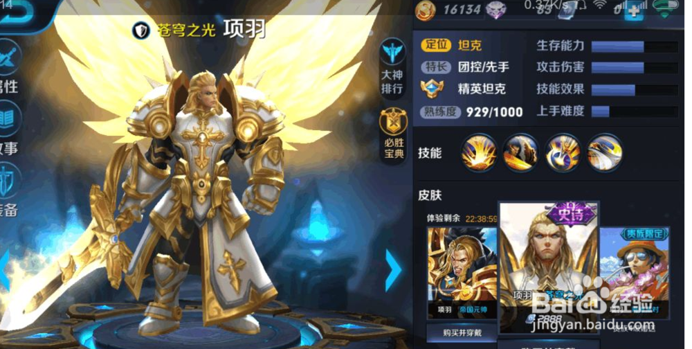 王者荣耀项羽详解
