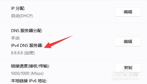 win11系统怎么加密dns