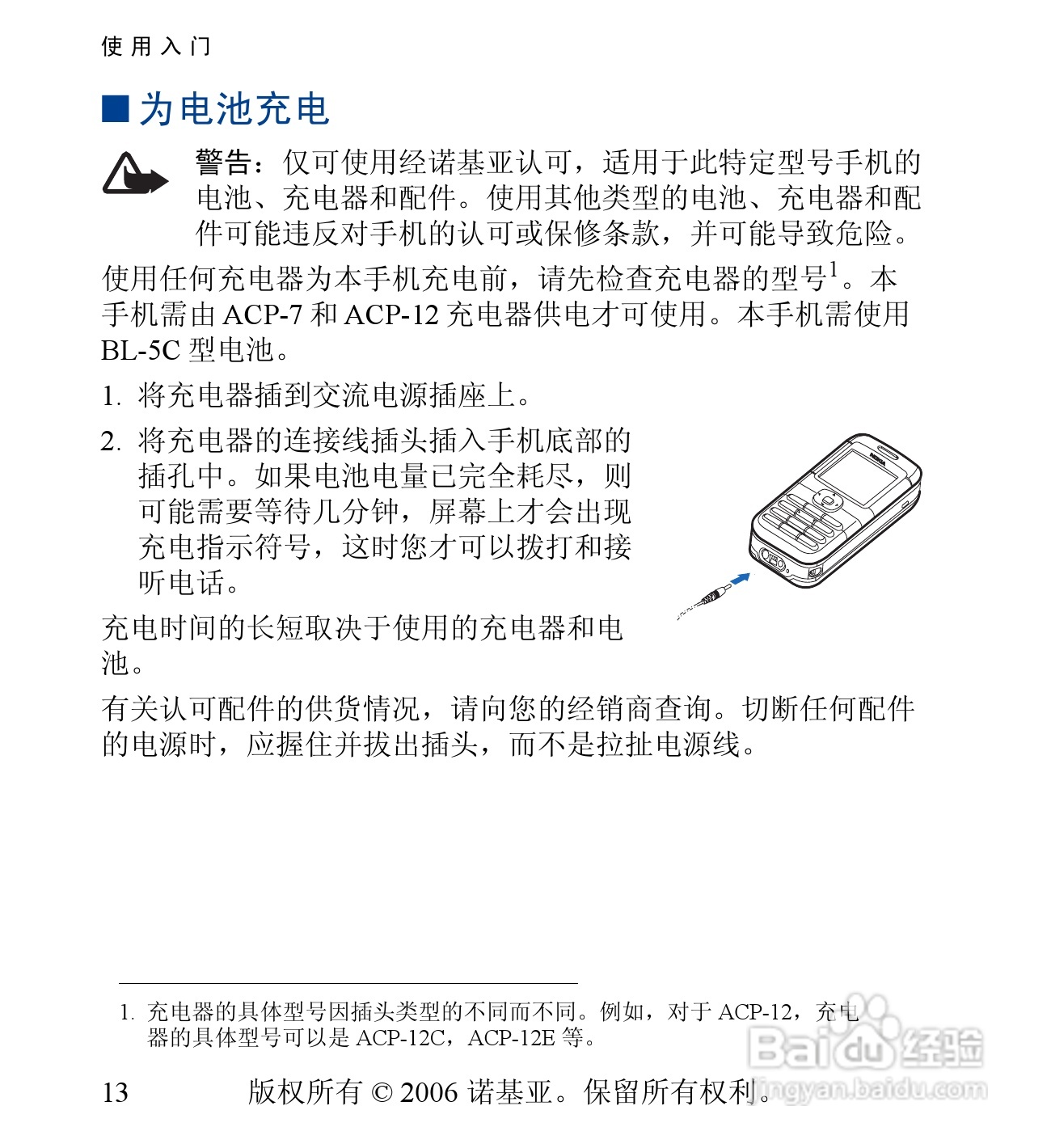 诺基亚6030手机使用说明书:[2]