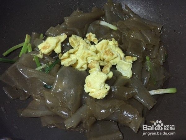 教你做鸡蛋炒粉皮